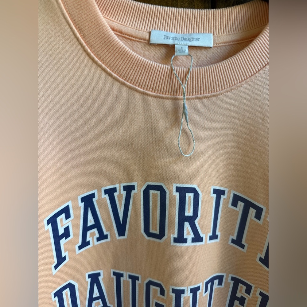Favorite Daughter Peach Crewneck Sweatshirt - Picture 5 of 7